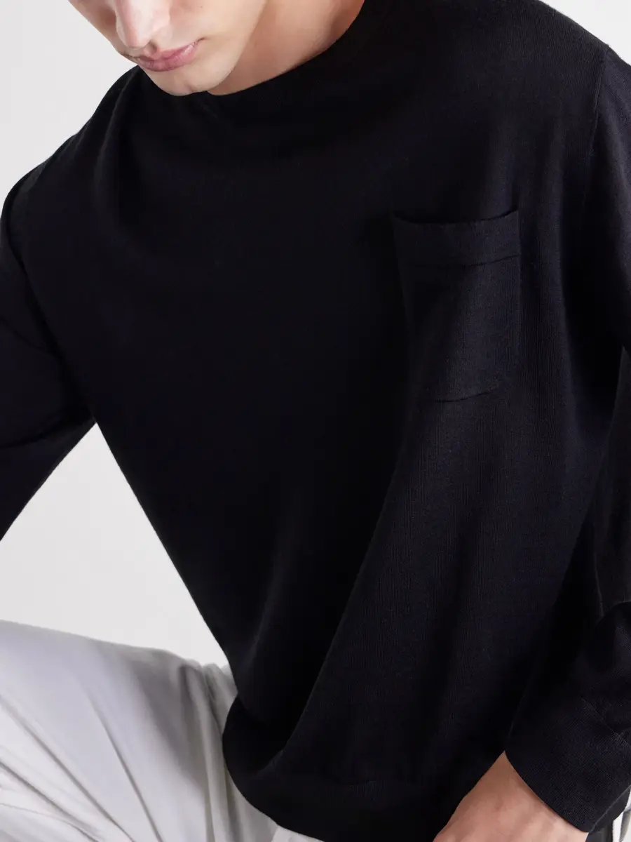 TOTEME Merino Wool and Silk-Blend Sweater - Men | Thumbnail 5