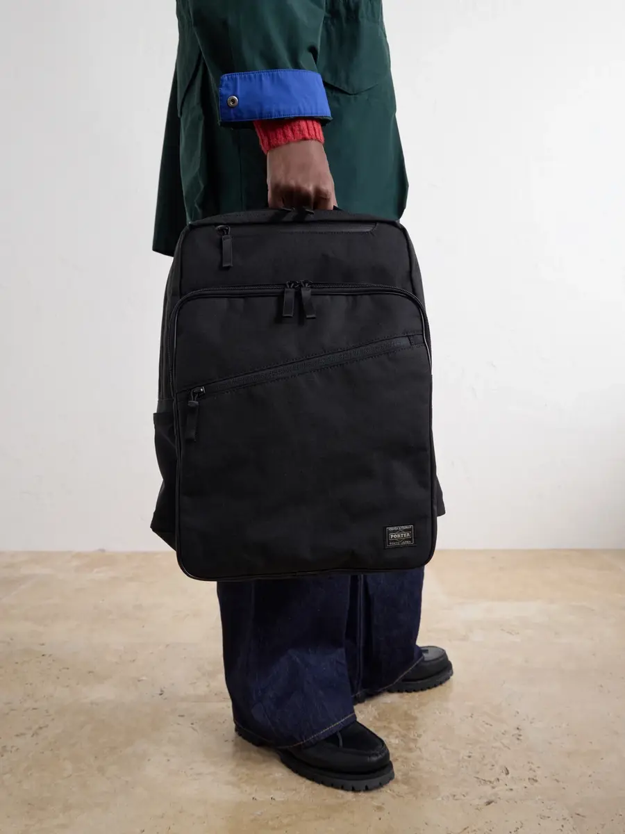 Porter-Yoshida and Co Daypack X-C1000 Canvas Backpack - Men | Thumbnail 3