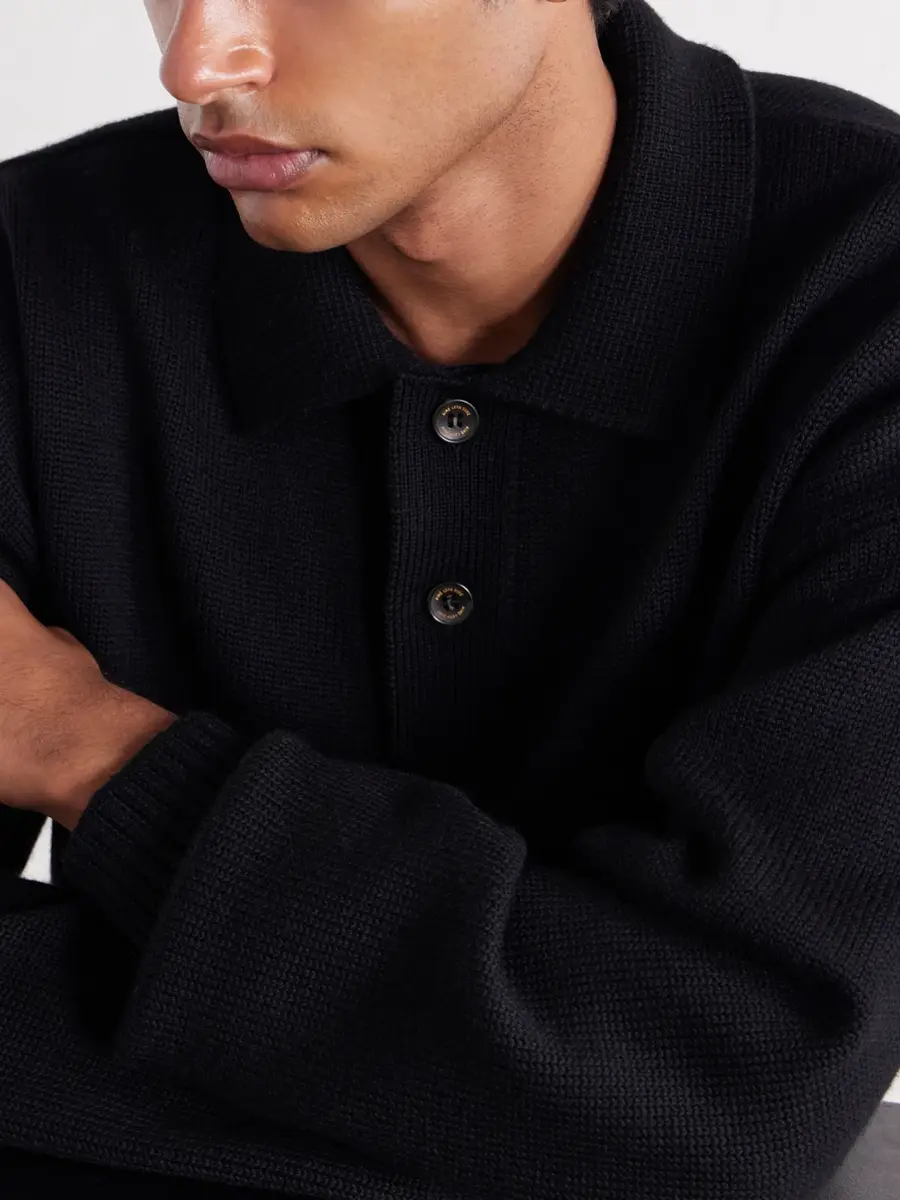 Aimé Leon Dore Merino Wool Polo Sweater - Men | Thumbnail 5 Aimé Leon Dore Merino Wool Polo Sweater - Men | Thumbnail 5