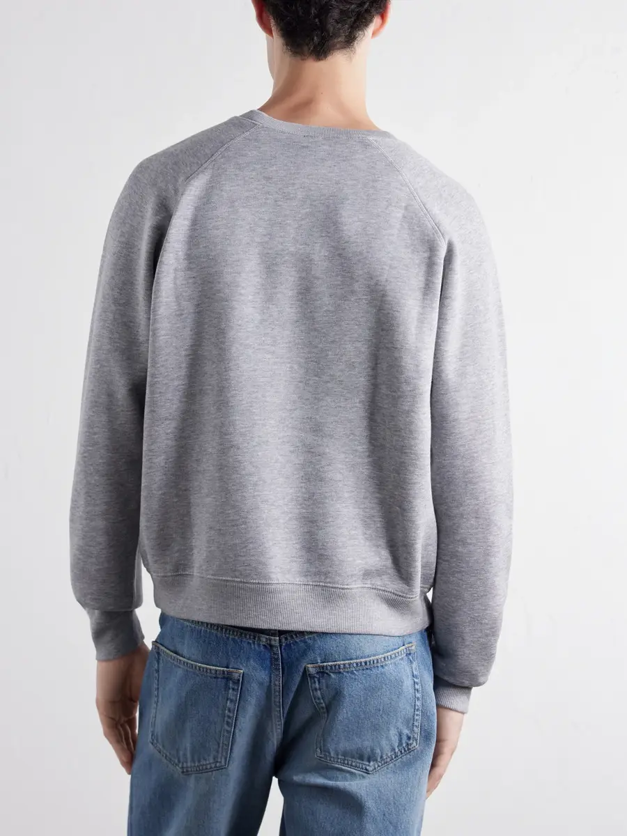 TOTEME Cotton and Silk-Blend Jersey Sweater - Men | Thumbnail 4