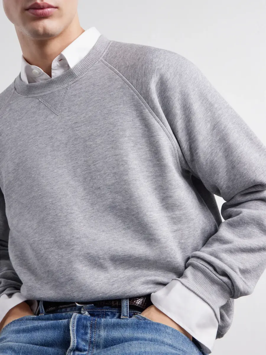 TOTEME Cotton and Silk-Blend Jersey Sweater - Men | Thumbnail 5