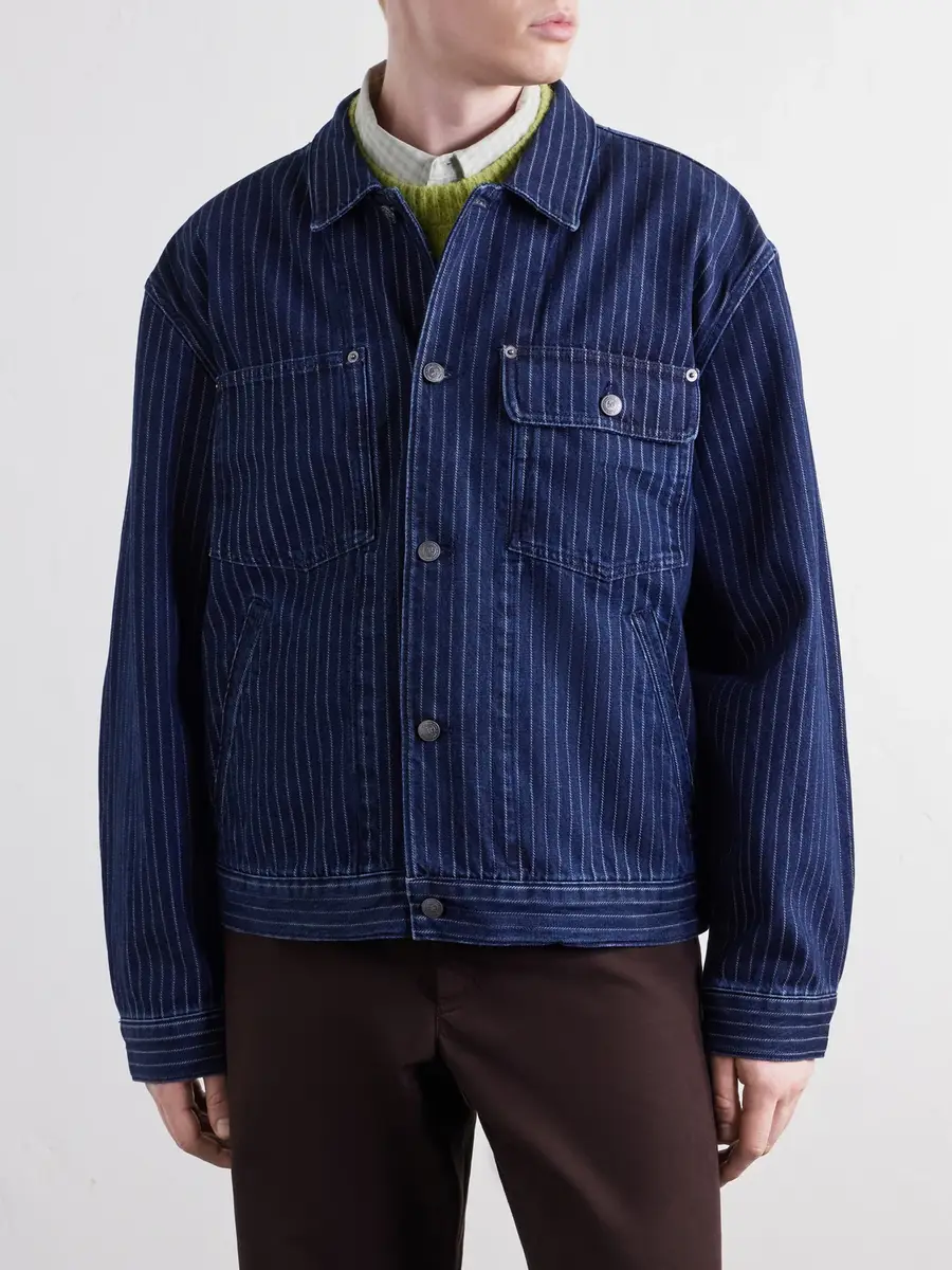 Aimé Leon Dore Striped Denim Jacket - Men | Thumbnail 3 Aimé Leon Dore Striped Denim Jacket - Men | Thumbnail 3