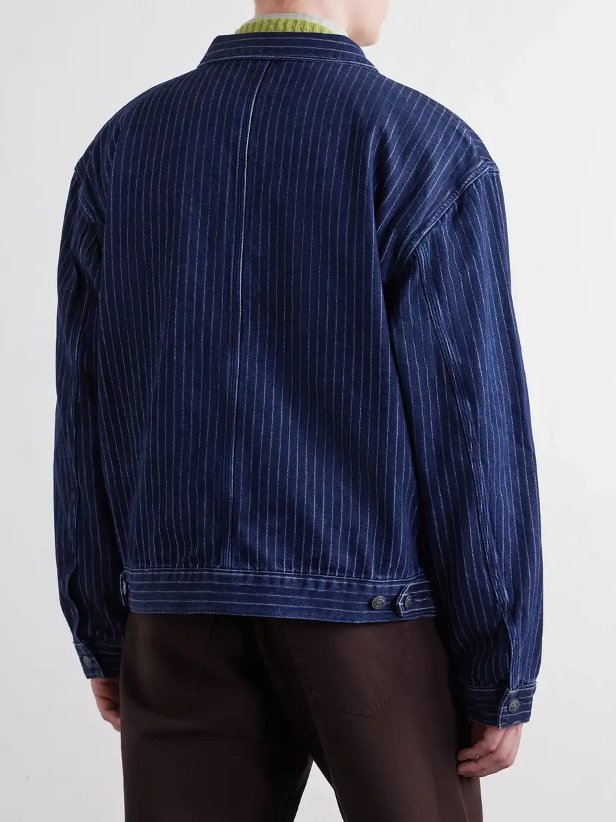Aimé Leon Dore Striped Denim Jacket - Men | Thumbnail 4 Aimé Leon Dore Striped Denim Jacket - Men | Thumbnail 4