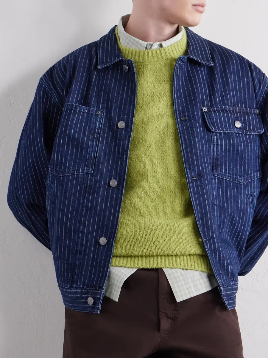 Aimé Leon Dore Striped Denim Jacket - Men | Thumbnail 5 Aimé Leon Dore Striped Denim Jacket - Men | Thumbnail 5