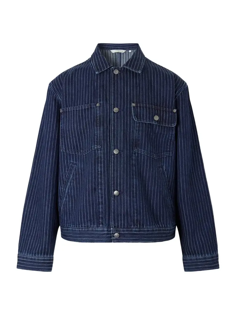 Aimé Leon Dore Striped Denim Jacket - Men