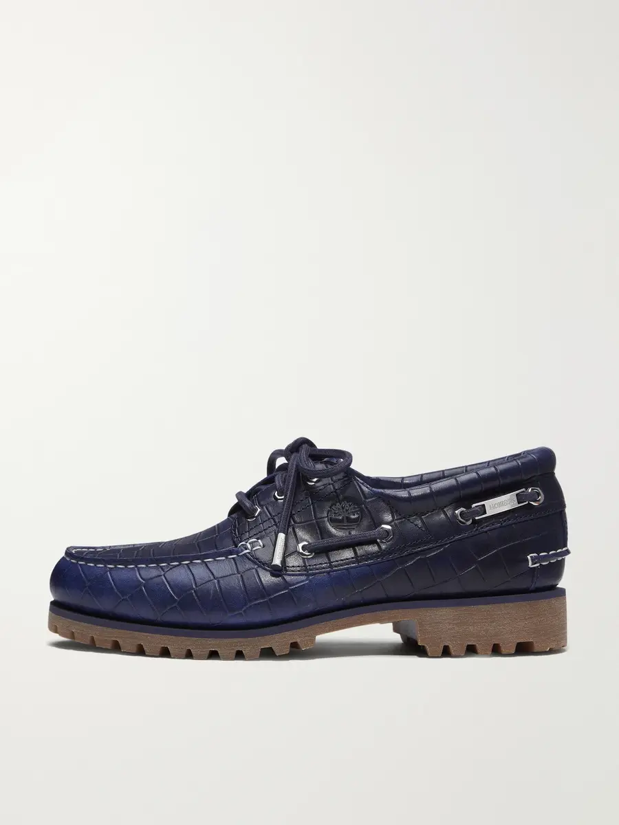Timberland Jacquemus Croc-Effect Leather Boat Shoes - Men | Thumbnail 3 Timberland Jacquemus Croc-Effect Leather Boat Shoes - Men | Thumbnail 3