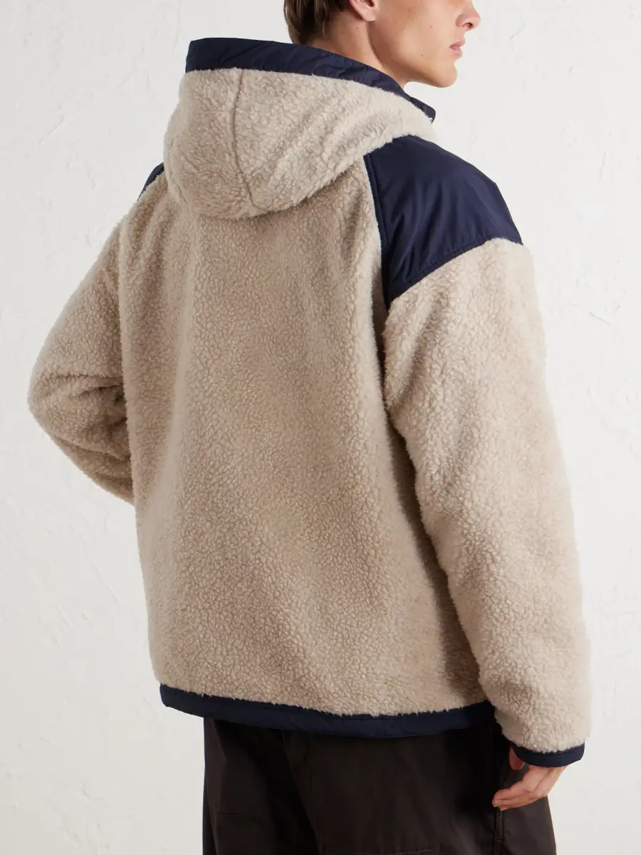 Canada Goose Alberni Reversible Hooded Ripstop-Trimmed Wool-Blend Fleece Bomber Jacket - Men | Thumbnail 4
