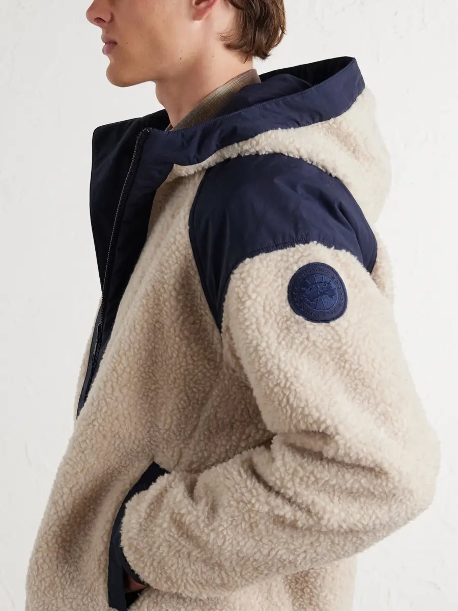 Canada Goose Alberni Reversible Hooded Ripstop-Trimmed Wool-Blend Fleece Bomber Jacket - Men | Thumbnail 5