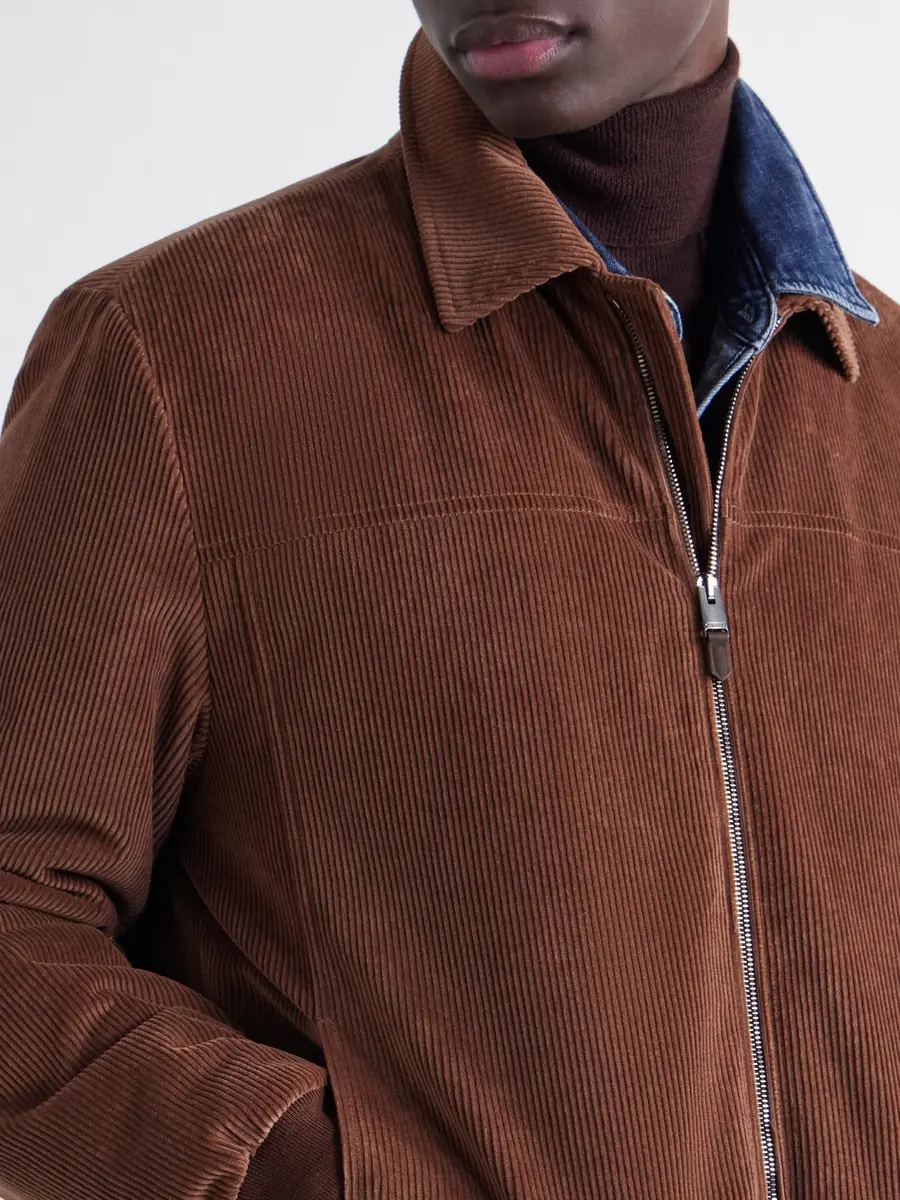 Canali Padded Cotton-Corduroy Blouson Jacket - Men | Thumbnail 5 Canali Padded Cotton-Corduroy Blouson Jacket - Men | Thumbnail 5