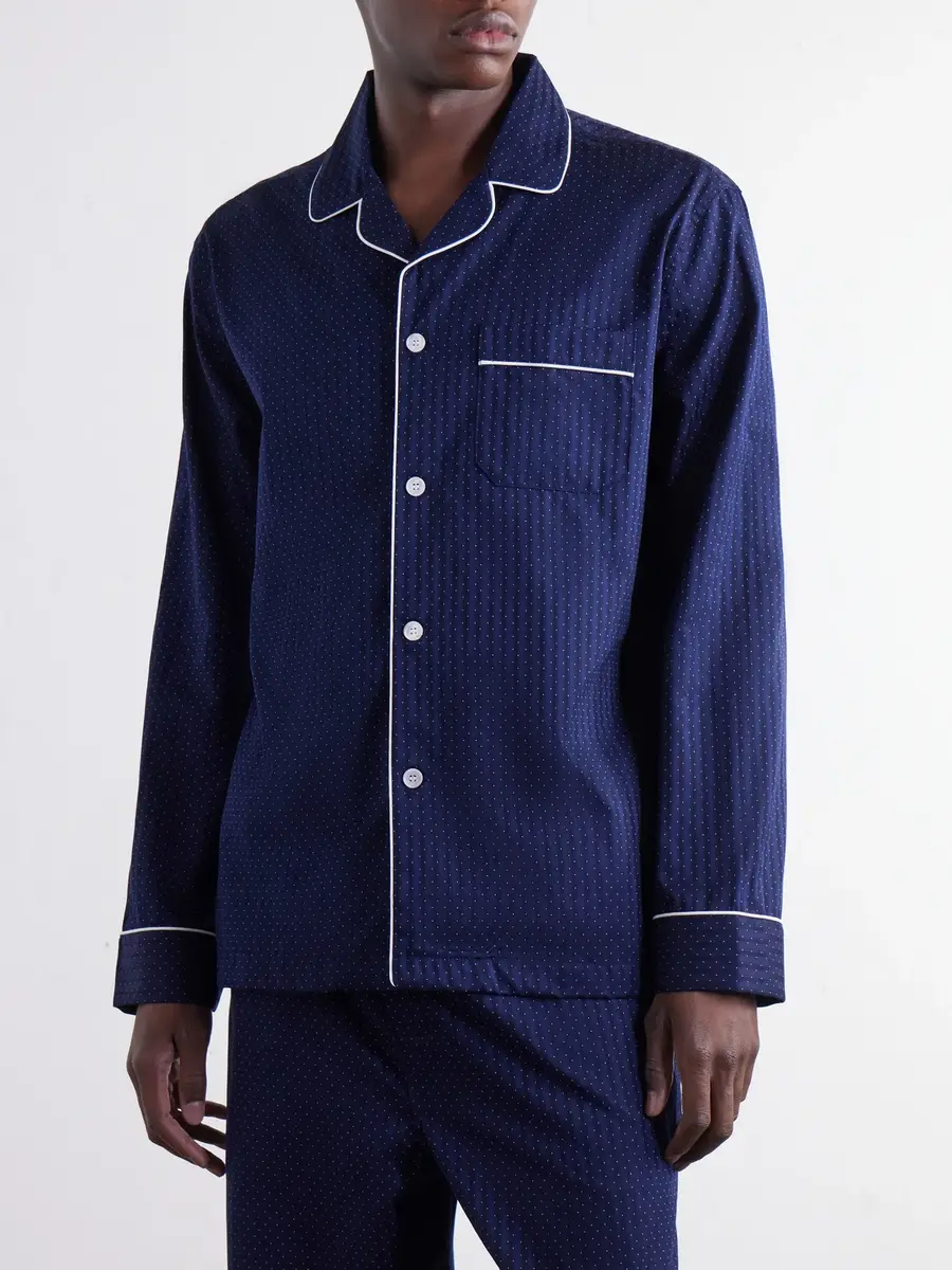 Derek Rose Royal Printed Cotton-Poplin Pyjama Set - Men | Thumbnail 3