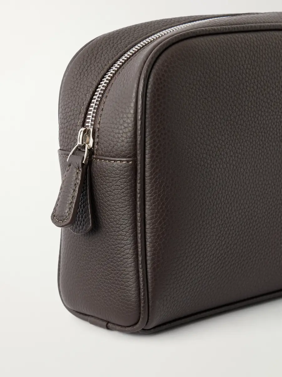 George Cleverley Full-Grain Leather Wash Bag - Men | Thumbnail 3 George Cleverley Full-Grain Leather Wash Bag - Men | Thumbnail 3