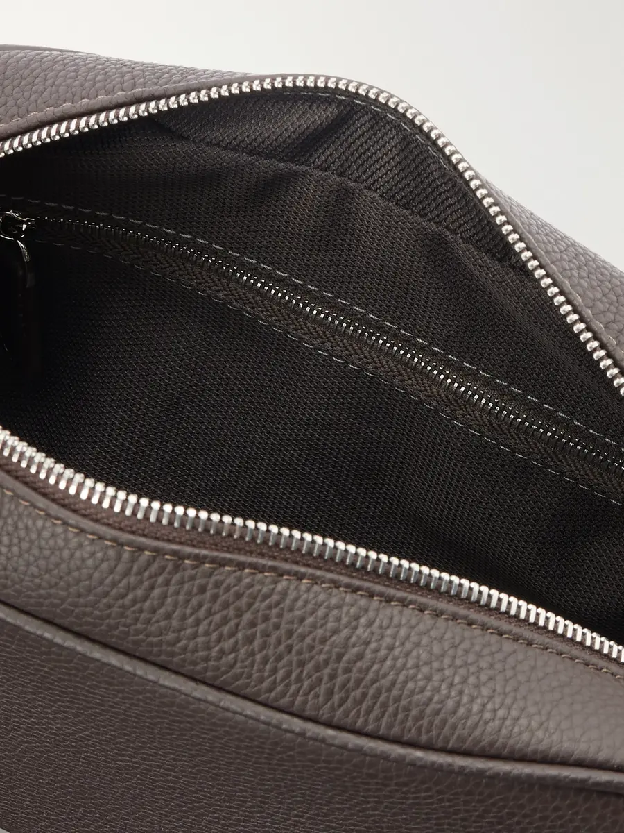 George Cleverley Full-Grain Leather Wash Bag - Men | Thumbnail 4 George Cleverley Full-Grain Leather Wash Bag - Men | Thumbnail 4