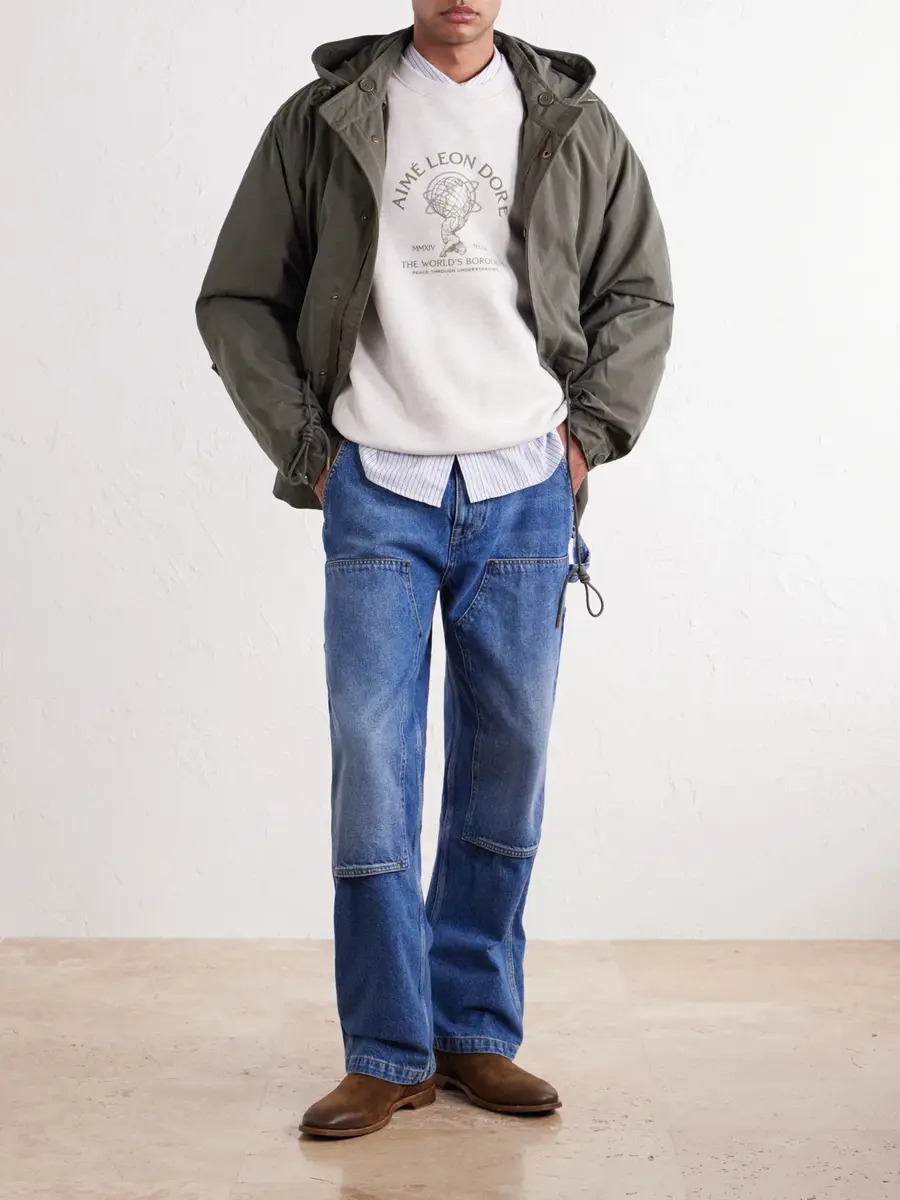 Aimé Leon Dore Atlas Logo-Print Cotton-Jersey Sweater - Men | Thumbnail 2 Aimé Leon Dore Atlas Logo-Print Cotton-Jersey Sweater - Men | Thumbnail 2
