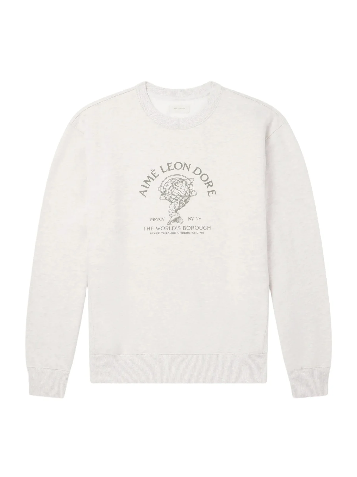 Aimé Leon Dore Atlas Logo-Print Cotton-Jersey Sweater - Men