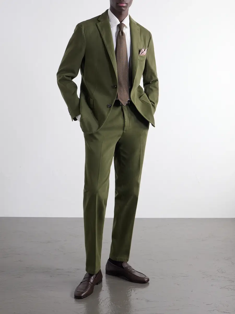 Boglioli Straight-Leg Stretch Cotton-Twill Suit Trousers - Men | Thumbnail 2 Boglioli Straight-Leg Stretch Cotton-Twill Suit Trousers - Men | Thumbnail 2