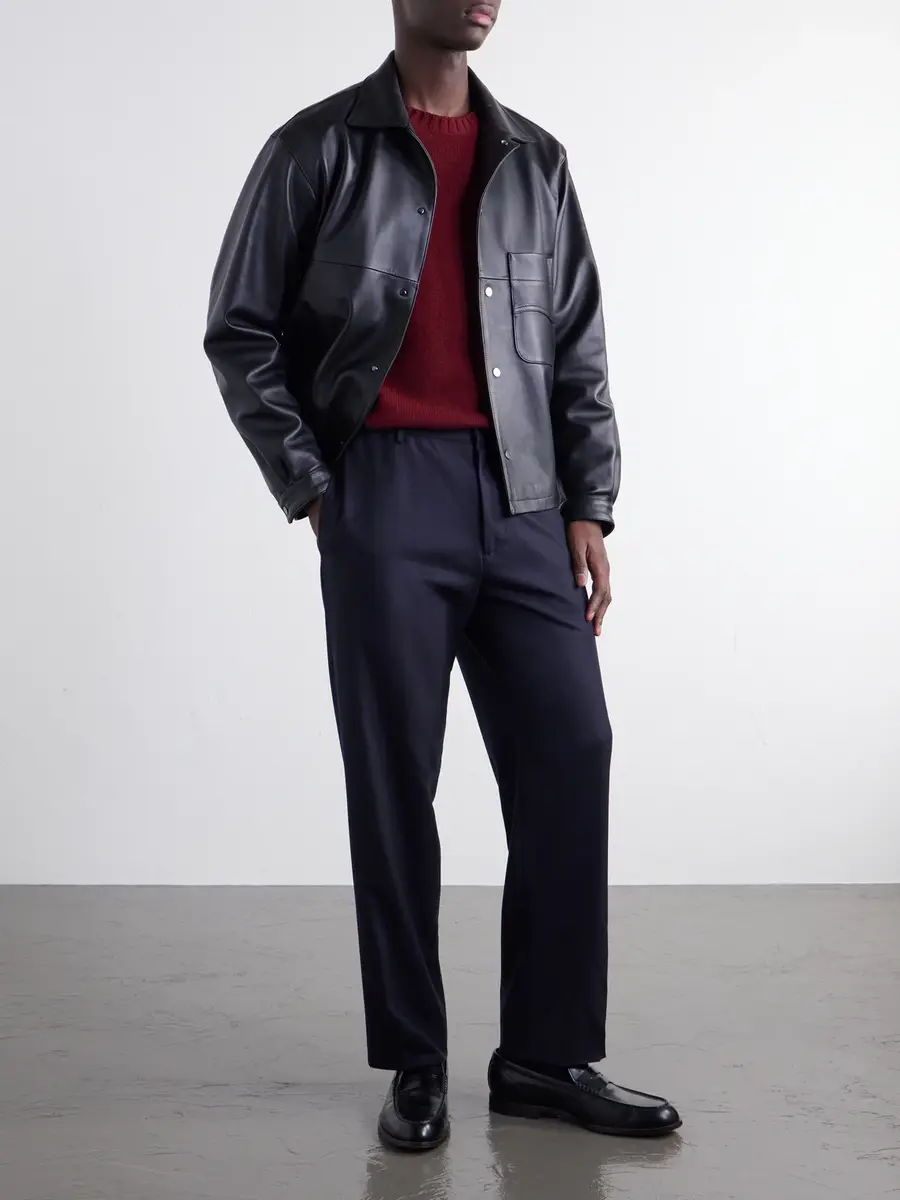 Boglioli Straight-Leg Woven Virgin Wool Trousers - Men | Thumbnail 2 Boglioli Straight-Leg Woven Virgin Wool Trousers - Men | Thumbnail 2