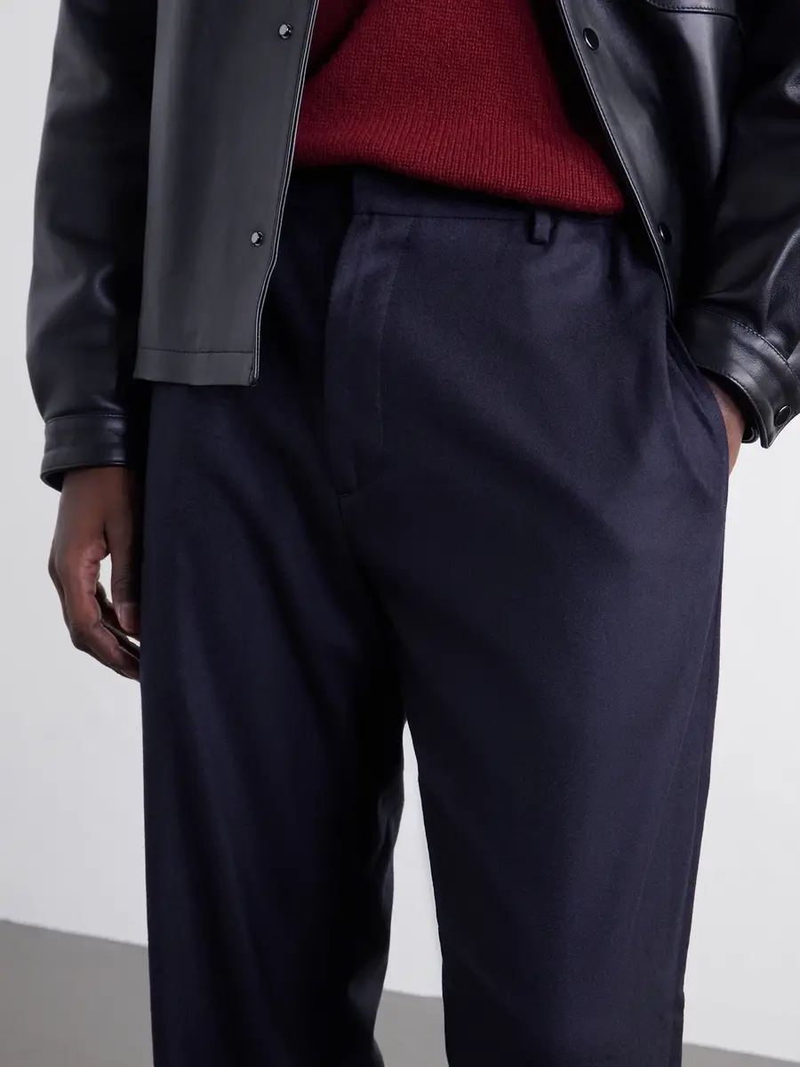 Boglioli Straight-Leg Woven Virgin Wool Trousers - Men | Thumbnail 5 Boglioli Straight-Leg Woven Virgin Wool Trousers - Men | Thumbnail 5