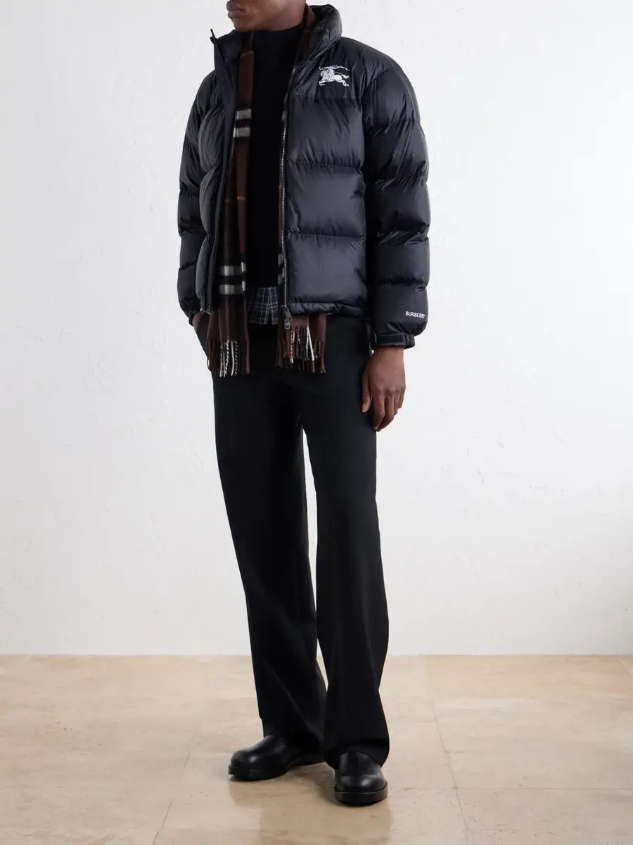 Burberry Highlands Logo-Embroidered Quilted Shell Down Jacket - Men | Thumbnail 2