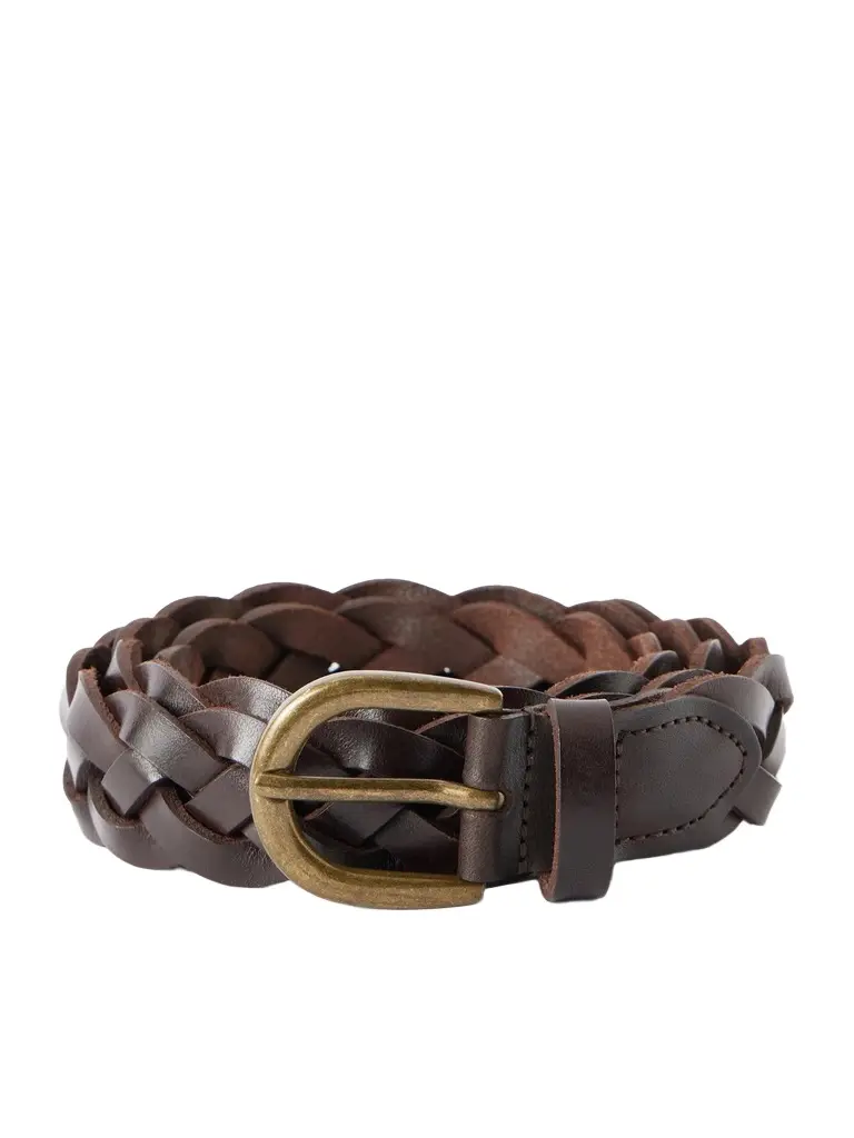 MORJAS 3cm Braided Leather Belt - Men