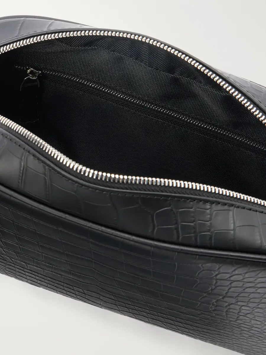 George Cleverley Croc-Effect Leather Wash Bag - Men | Thumbnail 4