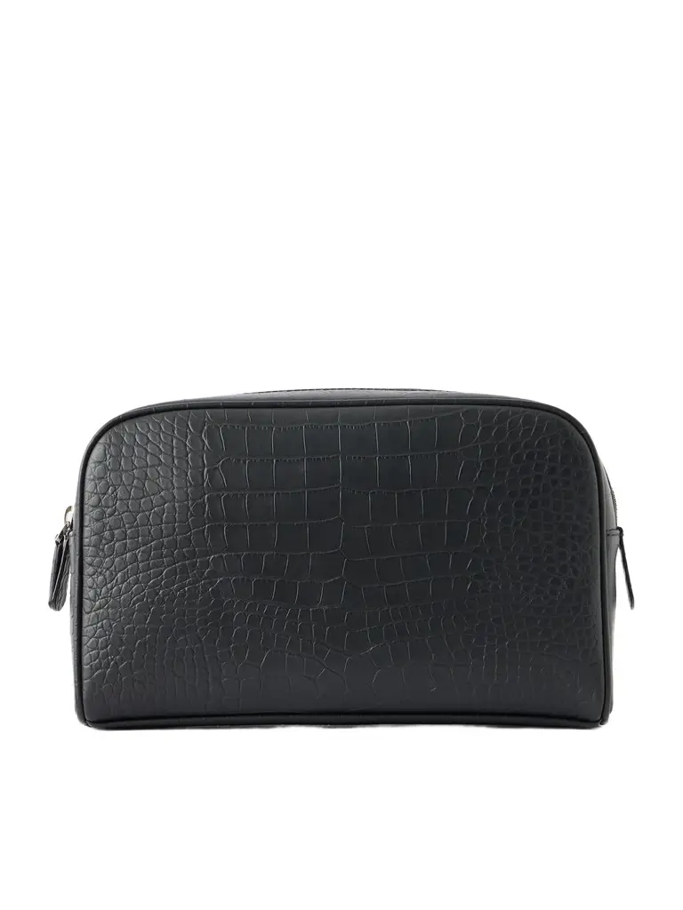 George Cleverley Croc-Effect Leather Wash Bag - Men