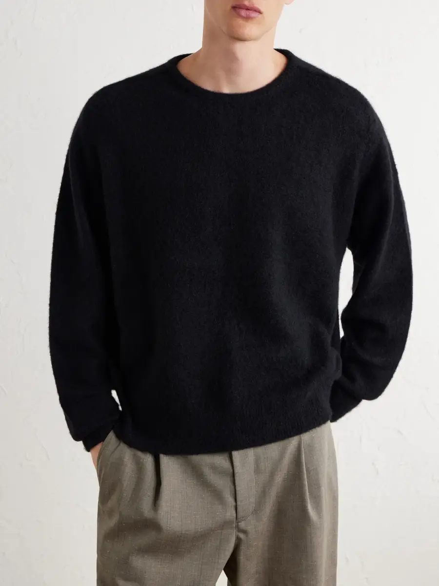 A.PRESSE Brushed Cashmere Sweater - Men | Thumbnail 3