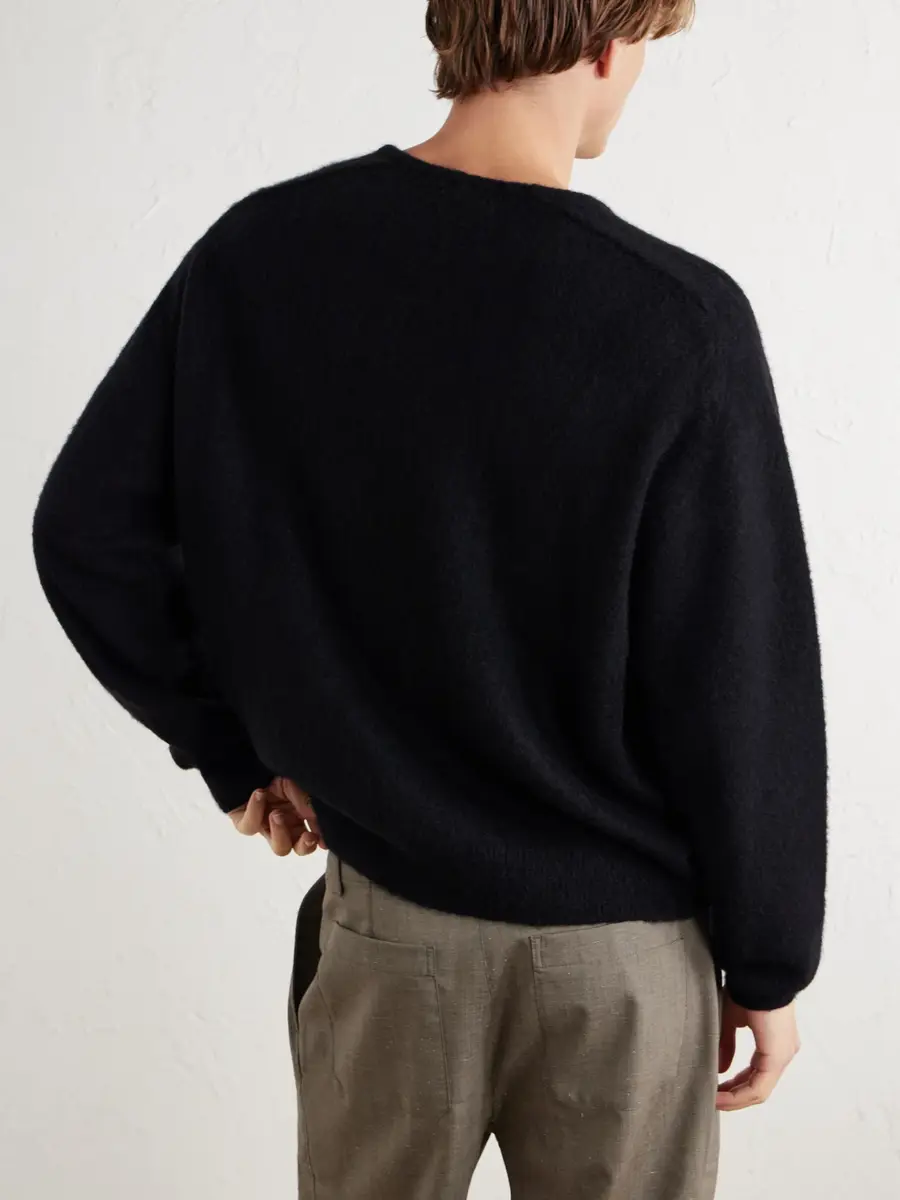 A.PRESSE Brushed Cashmere Sweater - Men | Thumbnail 4