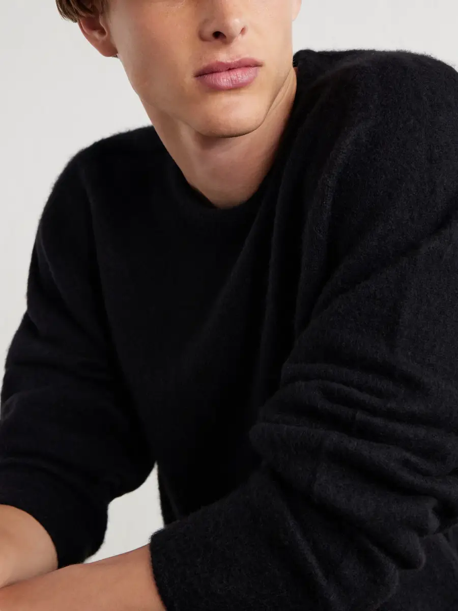 A.PRESSE Brushed Cashmere Sweater - Men | Thumbnail 5