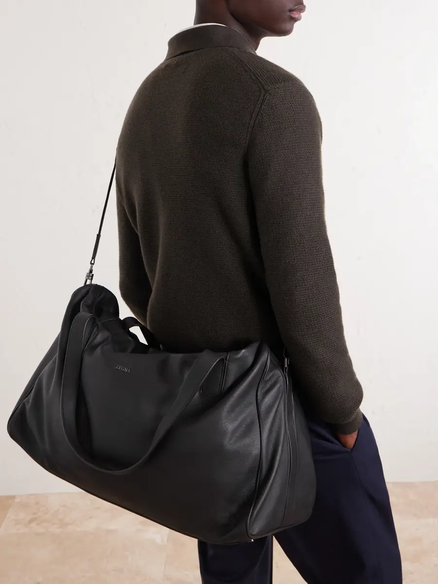 Zegna Leather Weekend Bag - Men | Thumbnail 2 Zegna Leather Weekend Bag - Men | Thumbnail 2