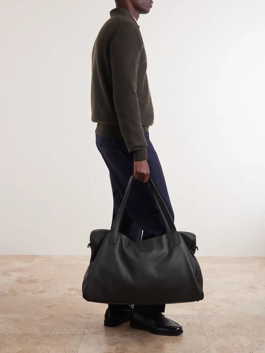 Zegna Leather Weekend Bag - Men | Thumbnail 3 Zegna Leather Weekend Bag - Men | Thumbnail 3