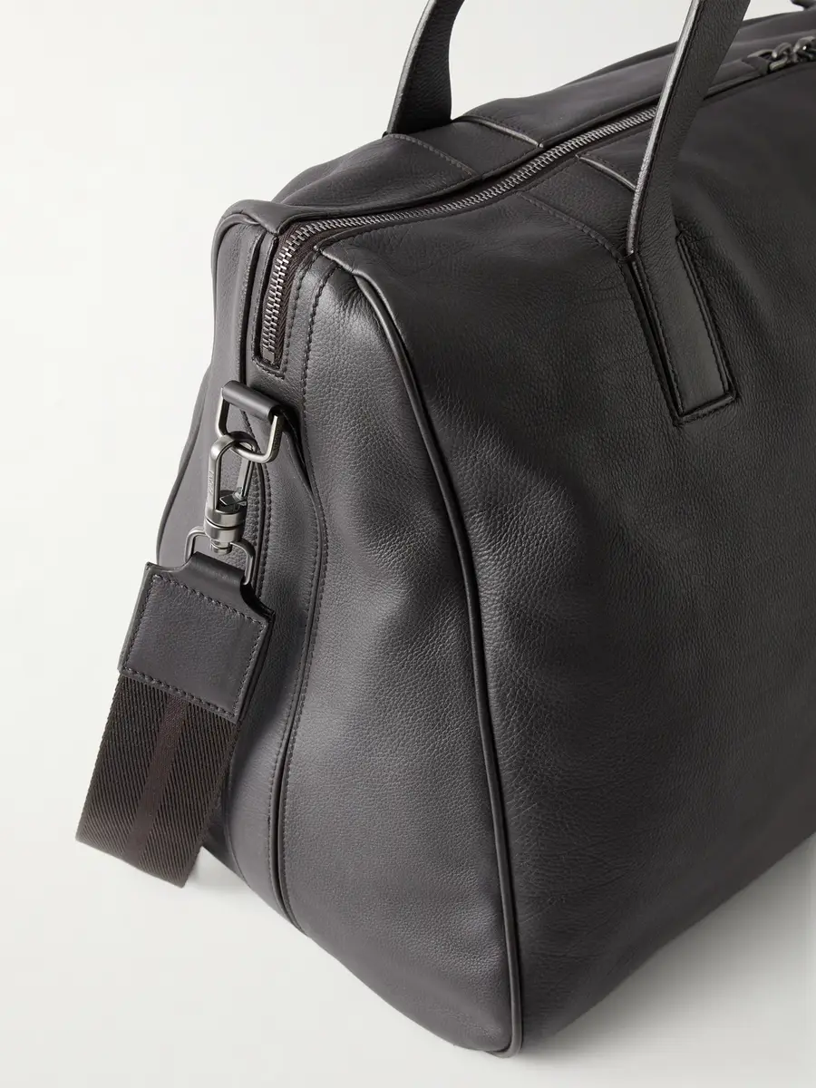 Zegna Leather Weekend Bag - Men | Thumbnail 5 Zegna Leather Weekend Bag - Men | Thumbnail 5