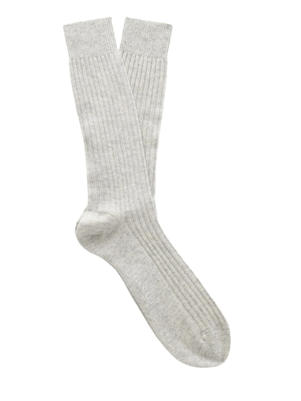 Canali Ribbed Cashmere Socks - Men