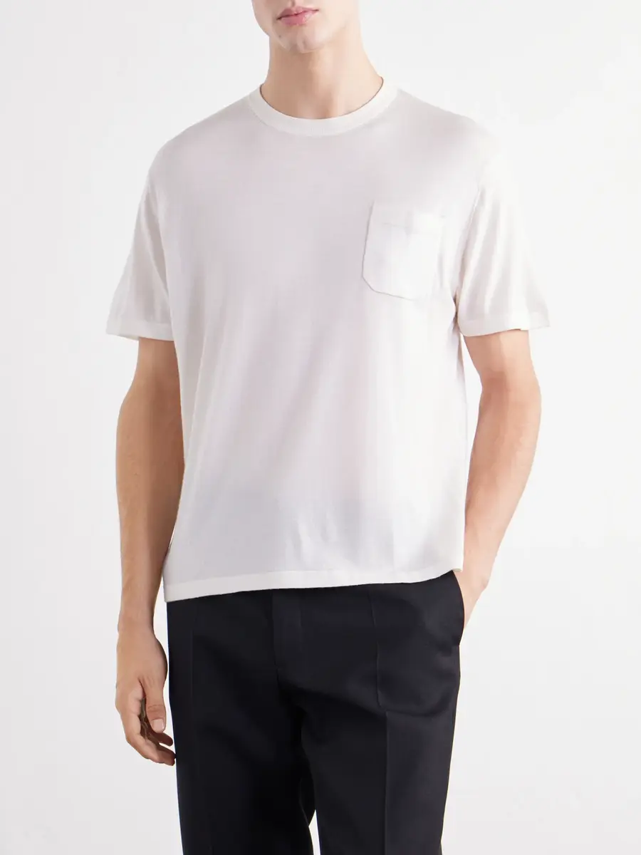 TOTEME Merino Wool and Silk-Blend Jersey Shirt - Men | Thumbnail 3 TOTEME Merino Wool and Silk-Blend Jersey Shirt - Men | Thumbnail 3