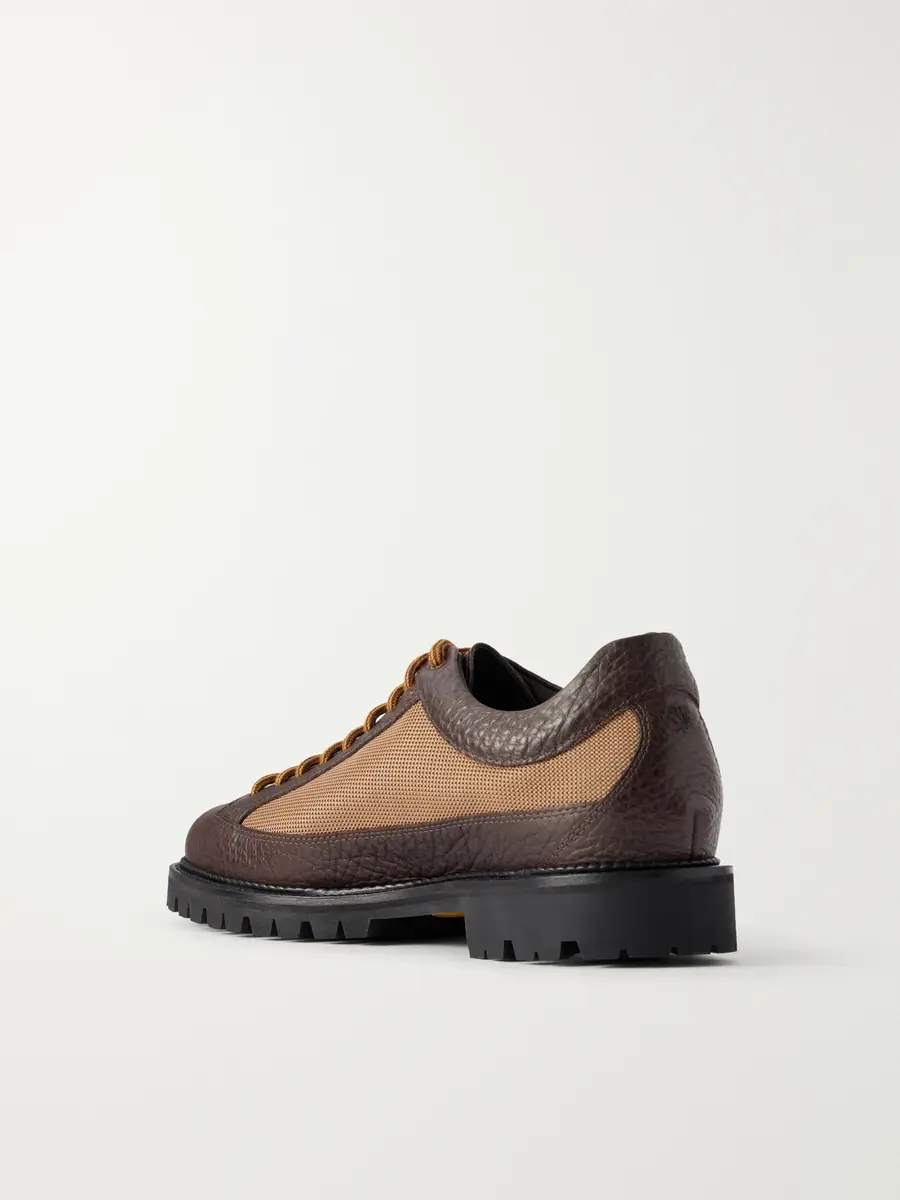 Aimé Leon Dore Field Textured Leather-Trimmed Mesh Hiking Boots - Men | Thumbnail 4 Aimé Leon Dore Field Textured Leather-Trimmed Mesh Hiking Boots - Men | Thumbnail 4