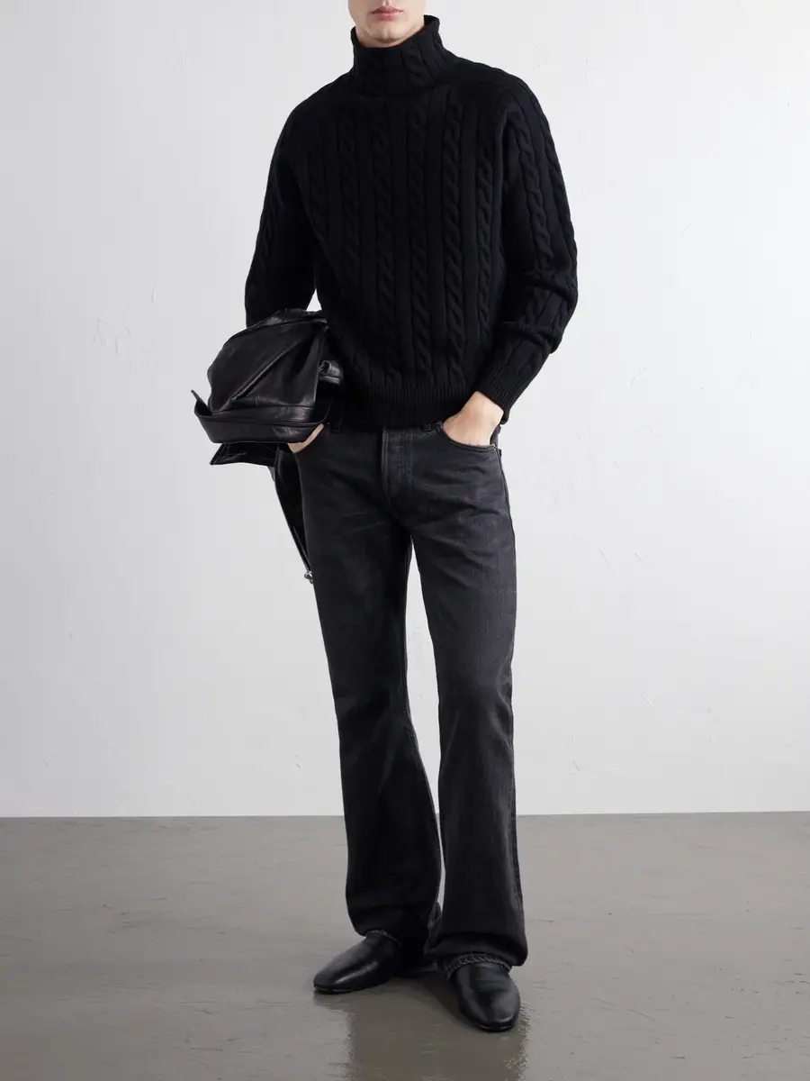 TOTEME Cable-Knit Wool Sweater - Men | Thumbnail 2 TOTEME Cable-Knit Wool Sweater - Men | Thumbnail 2