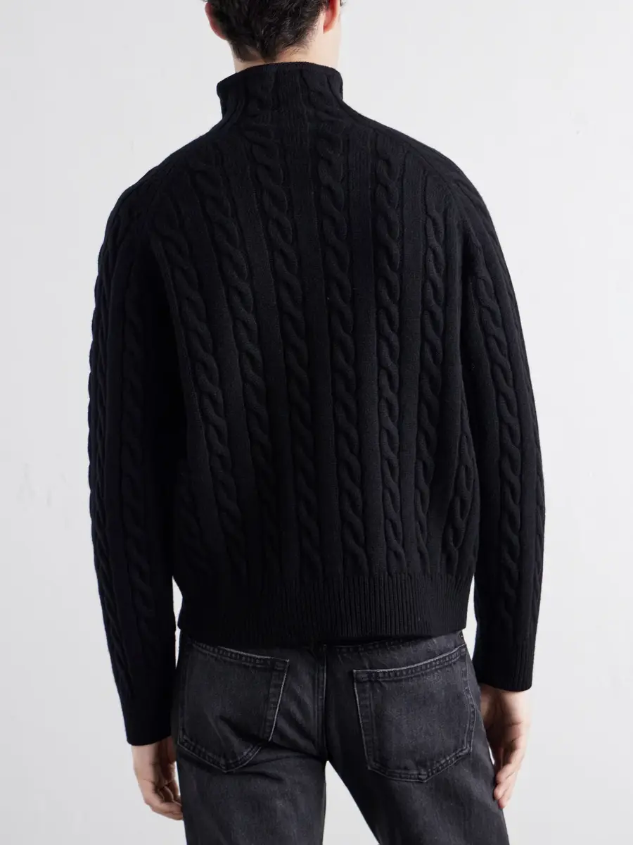 TOTEME Cable-Knit Wool Sweater - Men | Thumbnail 4 TOTEME Cable-Knit Wool Sweater - Men | Thumbnail 4