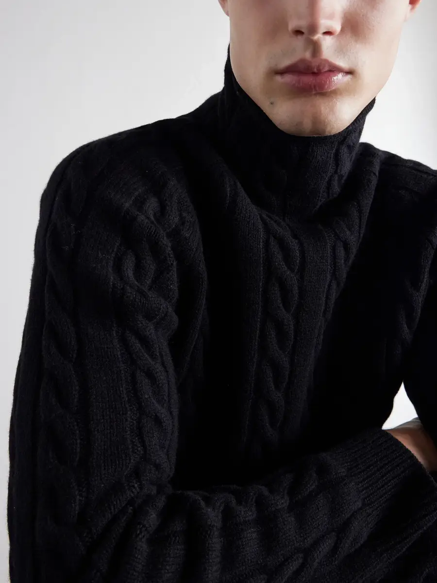 TOTEME Cable-Knit Wool Sweater - Men | Thumbnail 5 TOTEME Cable-Knit Wool Sweater - Men | Thumbnail 5