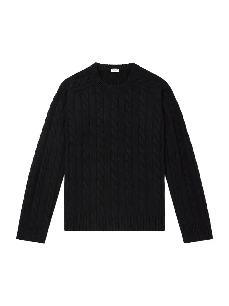 TOTEME Cable-Knit Wool Sweater - Men