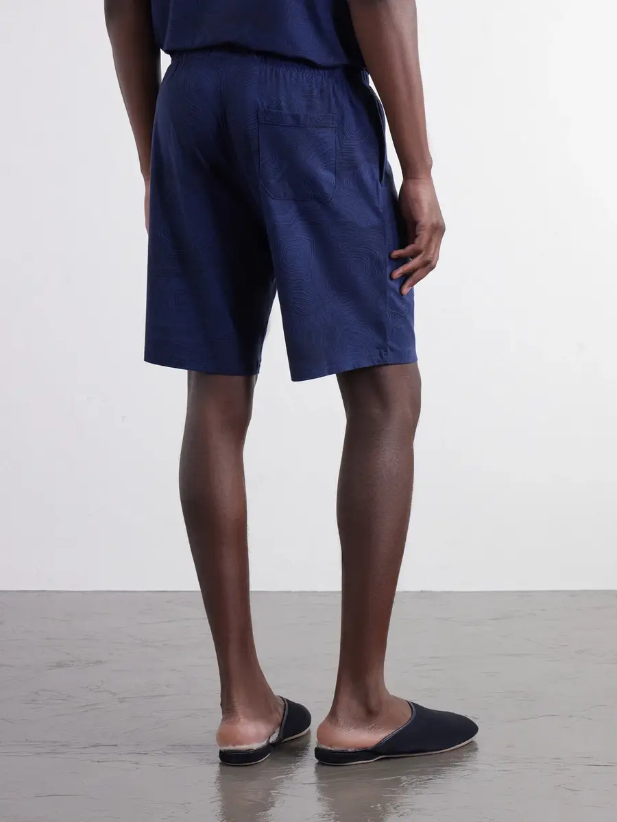 Derek Rose London Printed Stretch-Modal Jersey Drawstring Pyjama Shorts - Men | Thumbnail 4