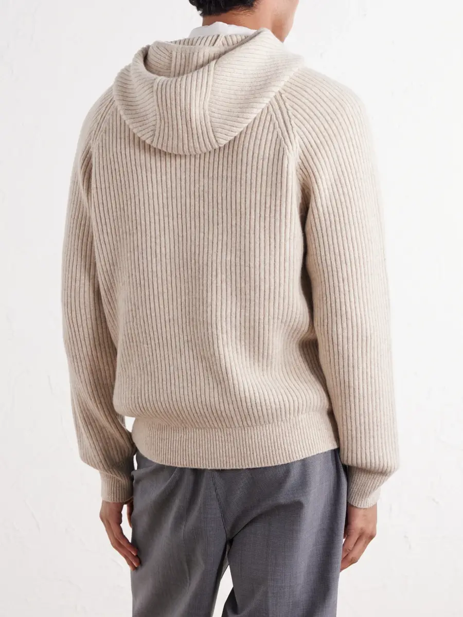 Aimé Leon Dore Ribbed-Knit Wool-Blend Hoodie - Men | Thumbnail 4 Aimé Leon Dore Ribbed-Knit Wool-Blend Hoodie - Men | Thumbnail 4