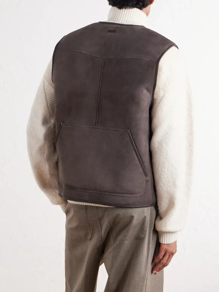 Aimé Leon Dore Leather-Trimmed Suede Vest - Men | Thumbnail 4 Aimé Leon Dore Leather-Trimmed Suede Vest - Men | Thumbnail 4