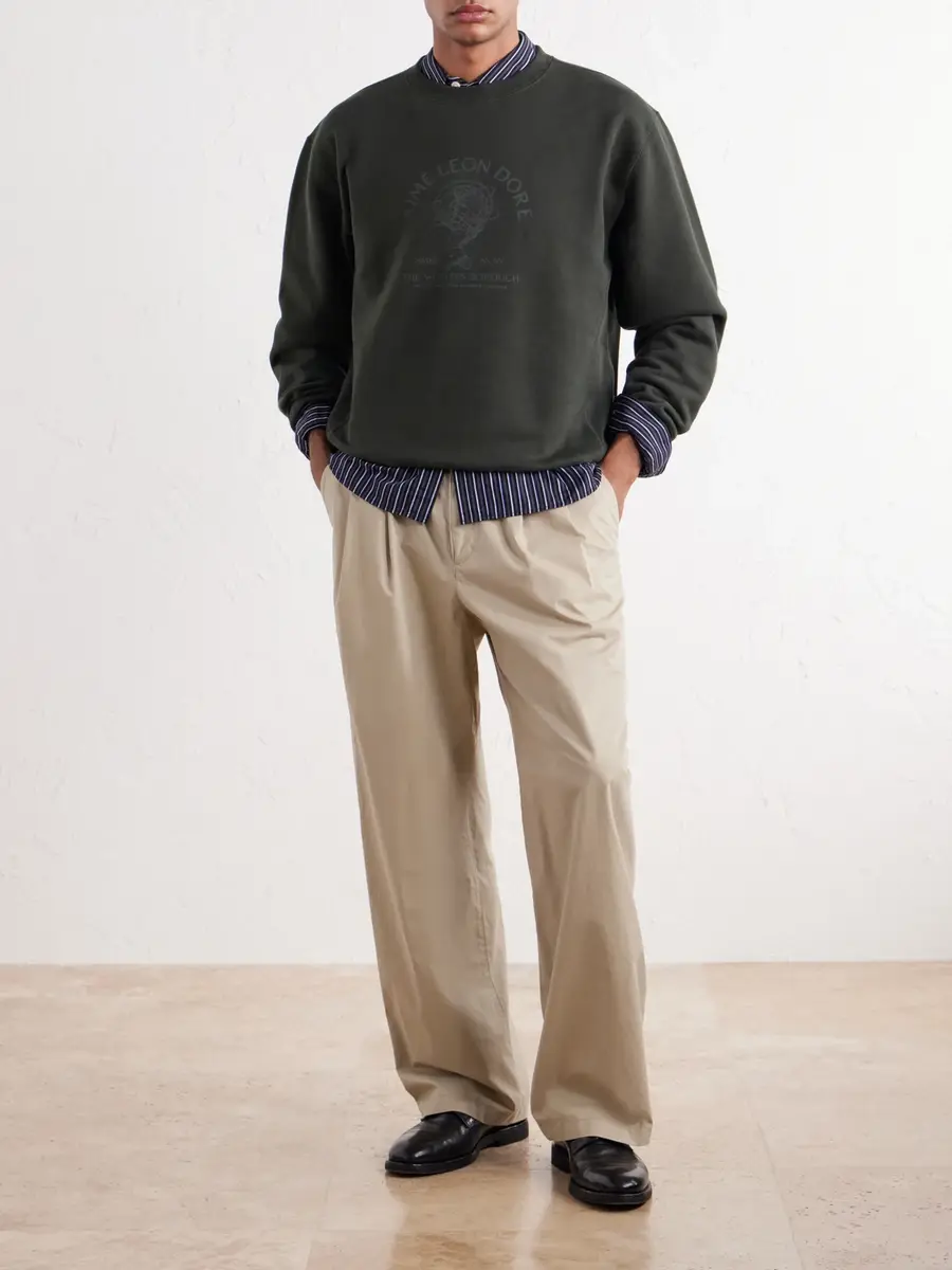 Aimé Leon Dore Atlas Logo-Print Cotton-Jersey Sweater - Men | Thumbnail 2 Aimé Leon Dore Atlas Logo-Print Cotton-Jersey Sweater - Men | Thumbnail 2