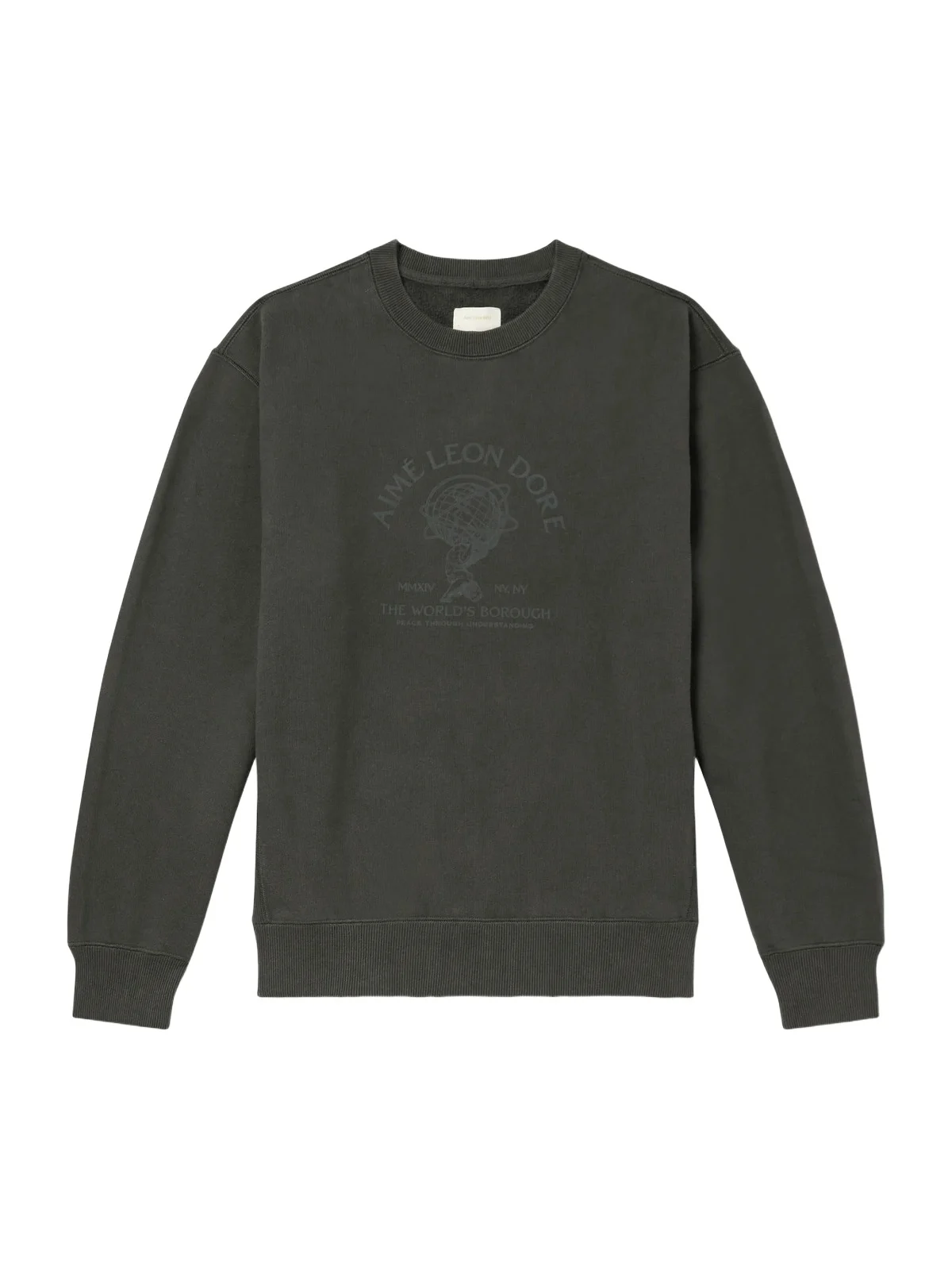 Aimé Leon Dore Atlas Logo-Print Cotton-Jersey Sweater - Men
