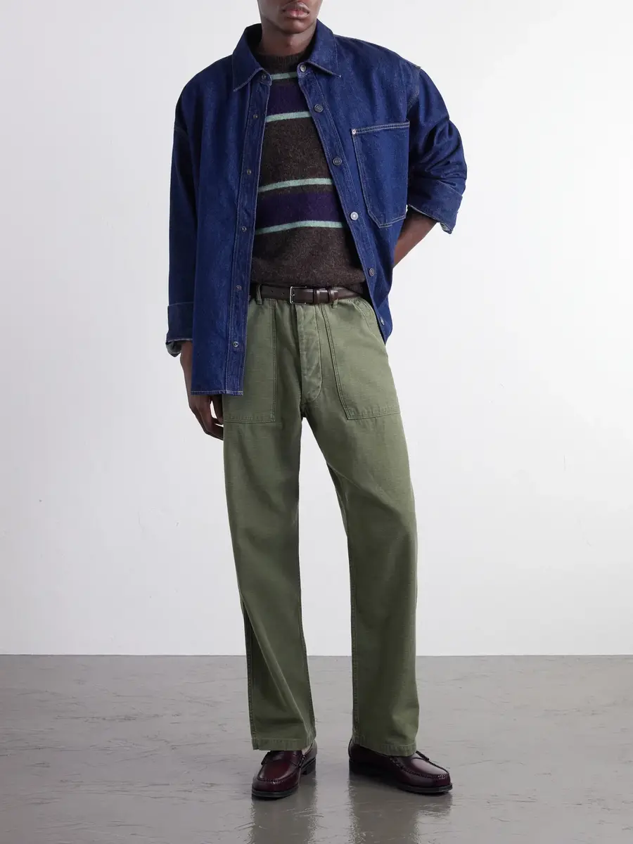 OrSlow Straight-Leg Cotton-Canvas Trousers - Men | Thumbnail 2