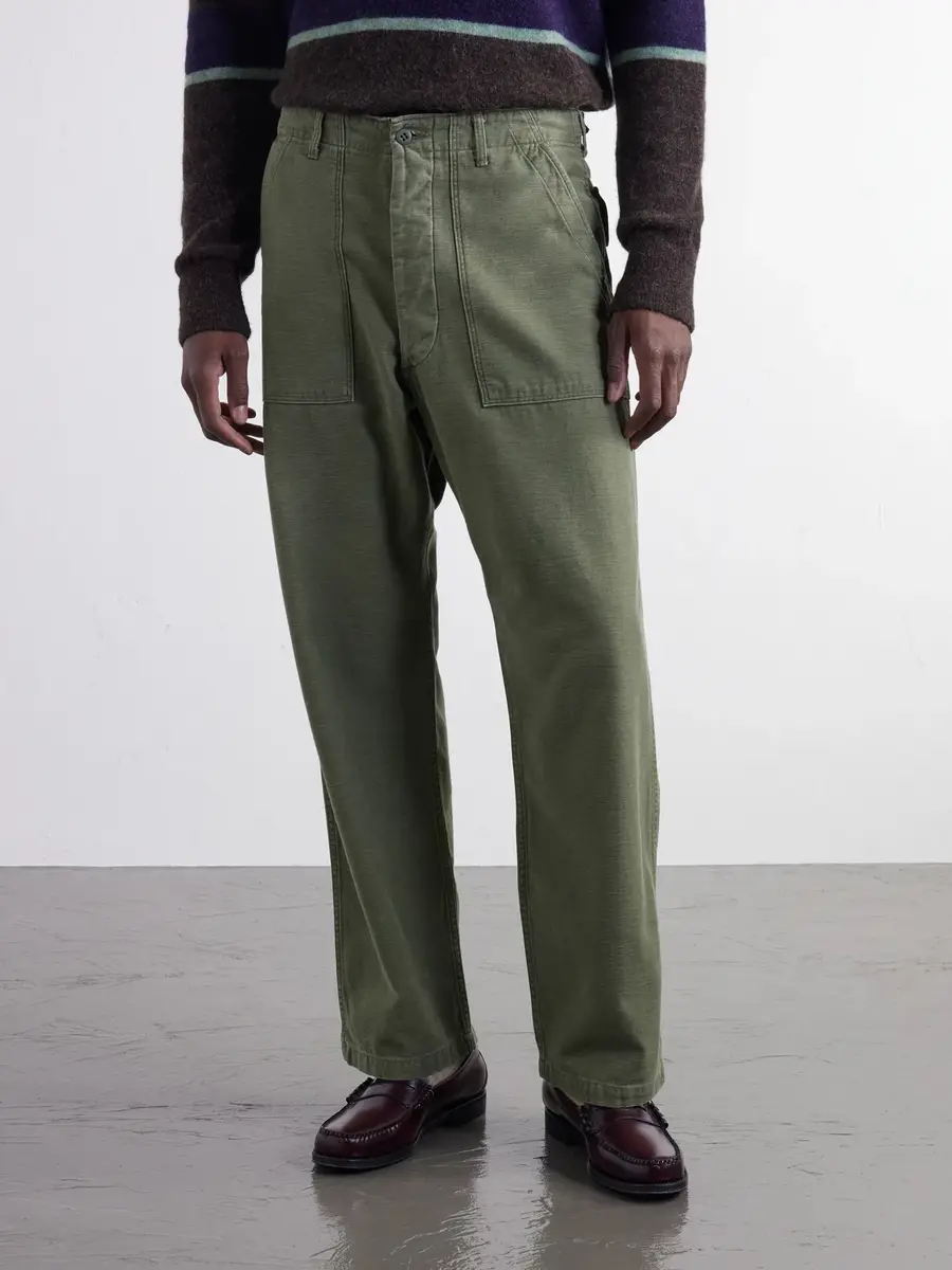 OrSlow Straight-Leg Cotton-Canvas Trousers - Men | Thumbnail 3
