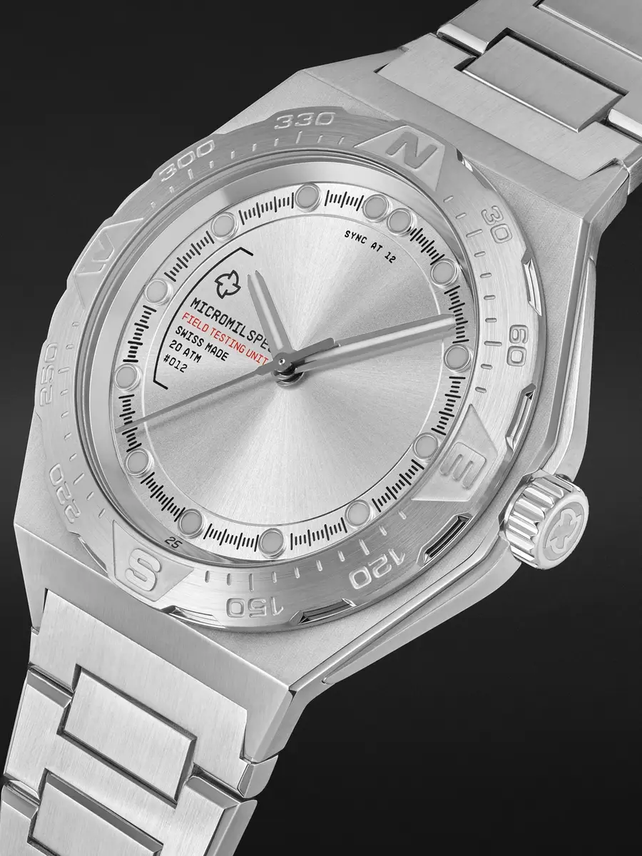 MICROMILSPEC The Field Testing Unit Compass Automatic 42mm Stainless Steel Watch, Ref. No. MIC_023 - Men | Thumbnail 3 MICROMILSPEC The Field Testing Unit Compass Automatic 42mm Stainless Steel Watch, Ref. No. MIC_023 - Men | Thumbnail 3