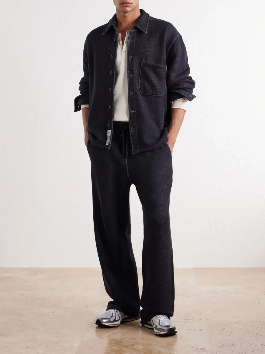 Aimé Leon Dore Straight-Leg Cotton Open-Terry Sweatpants - Men | Thumbnail 2 Aimé Leon Dore Straight-Leg Cotton Open-Terry Sweatpants - Men | Thumbnail 2