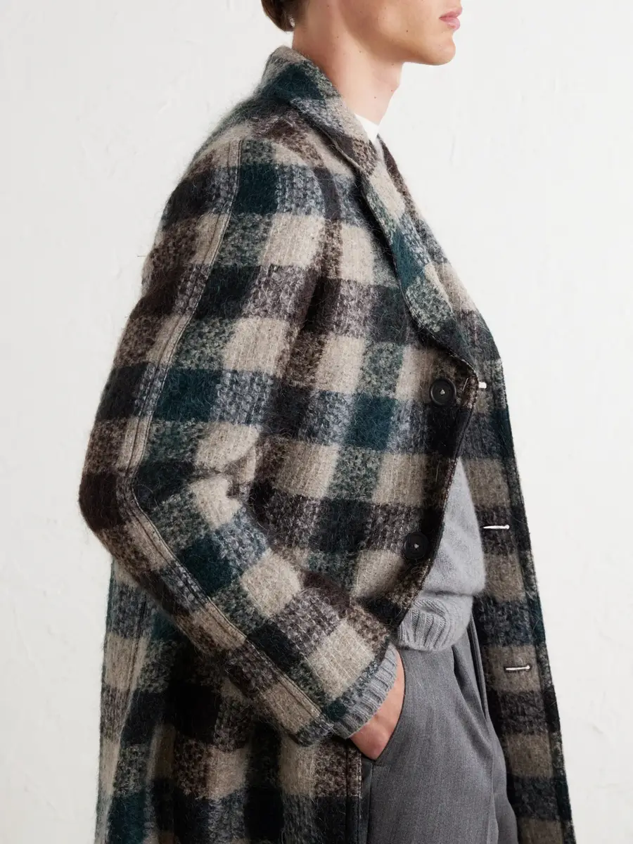 Massimo Alba Mercury Checked Brushed Wool-Blend Bouclé Coat - Men | Thumbnail 5 Massimo Alba Mercury Checked Brushed Wool-Blend Bouclé Coat - Men | Thumbnail 5