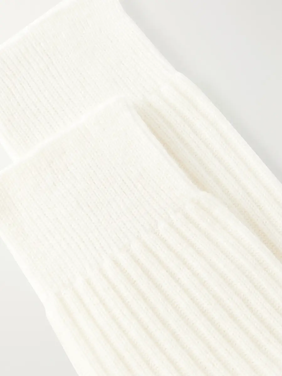 Canali Ribbed Cashmere Socks - Men | Thumbnail 2