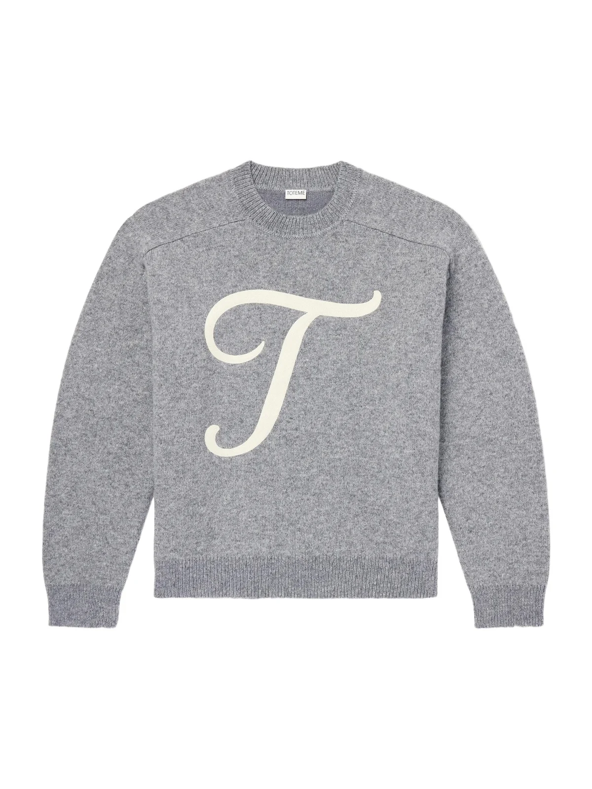 TOTEME Logo-Embroidered Wool-Blend Sweater - Men
